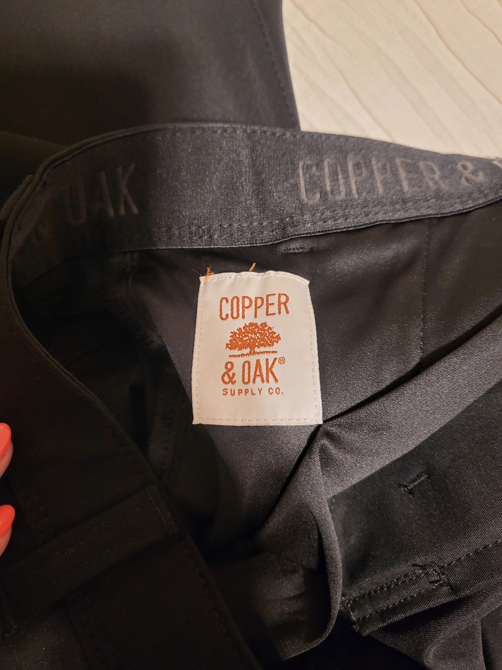 Men’s Black Chino Pants - Classic Straight Fit